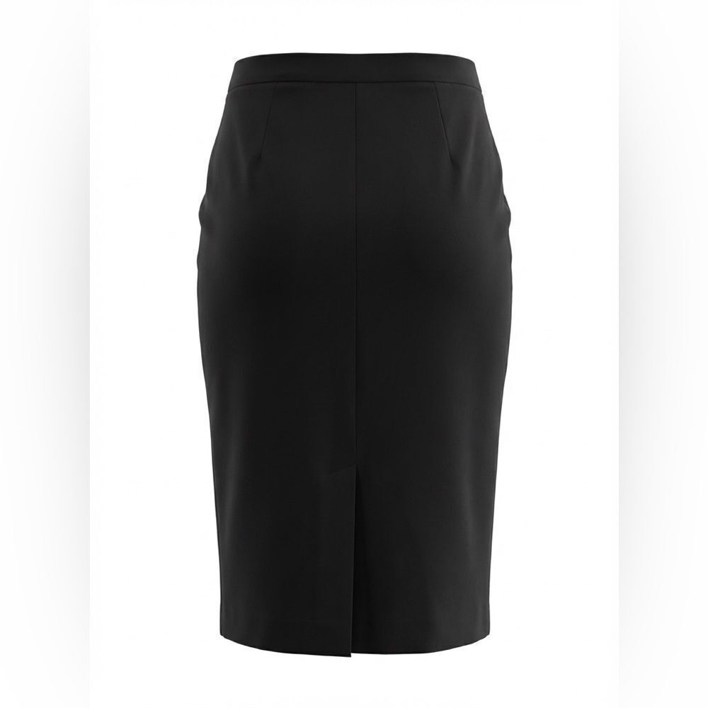 NEIMAN MARCUS WOMENS WOOL SKIRT BLACK SIZE S